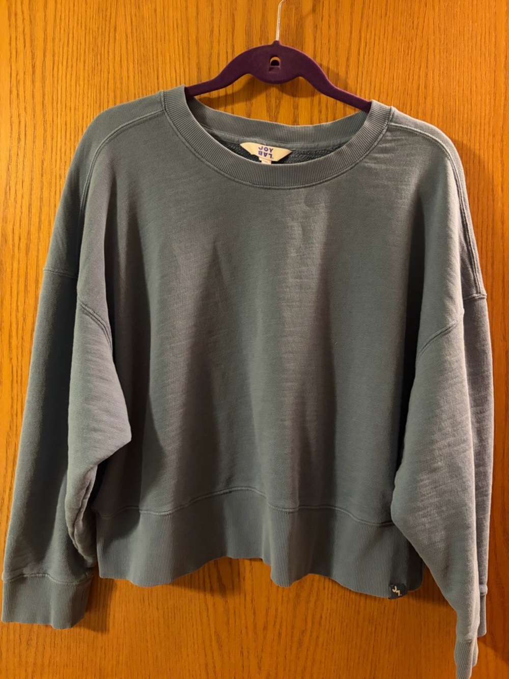 Cozy Washed Blue Crewneck Sweatshirt